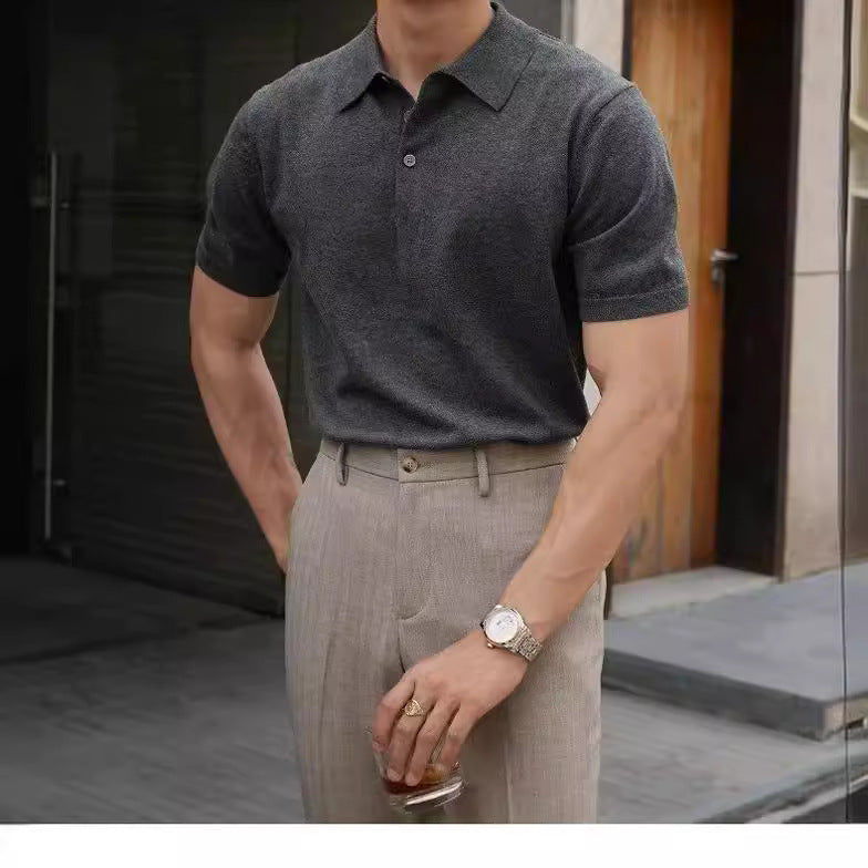 Men's Solid Polo T-Shirt