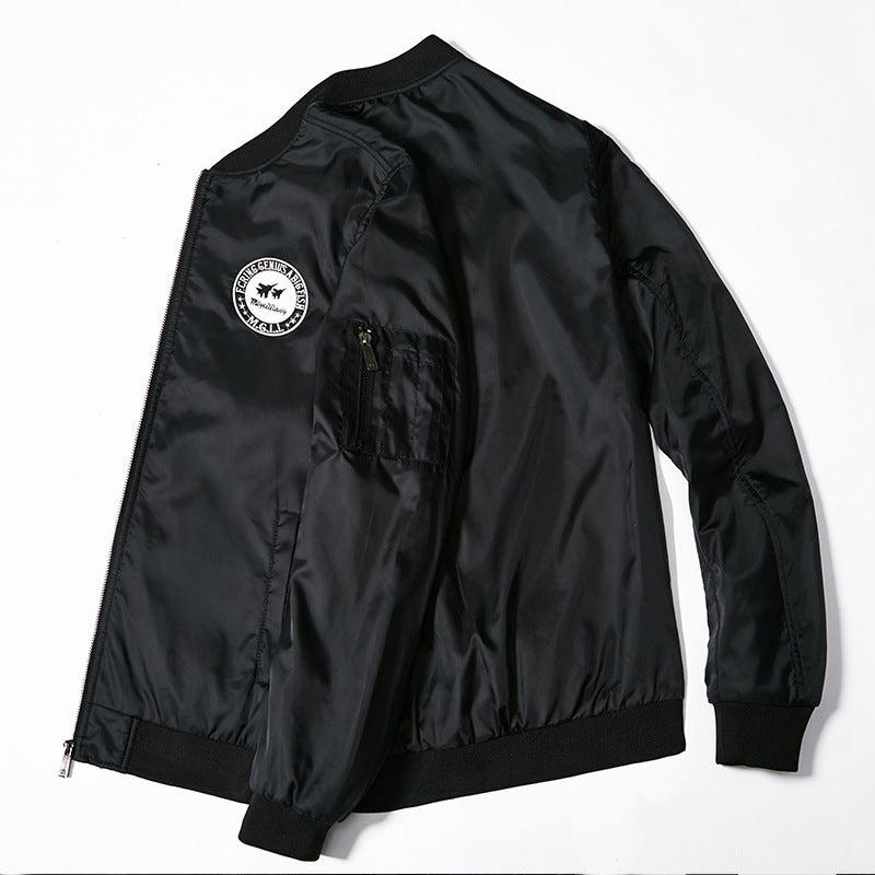 Nylon Baseball Bomber Jacket