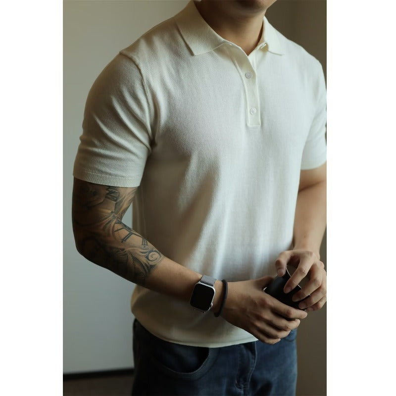 Men's Solid Polo T-Shirt