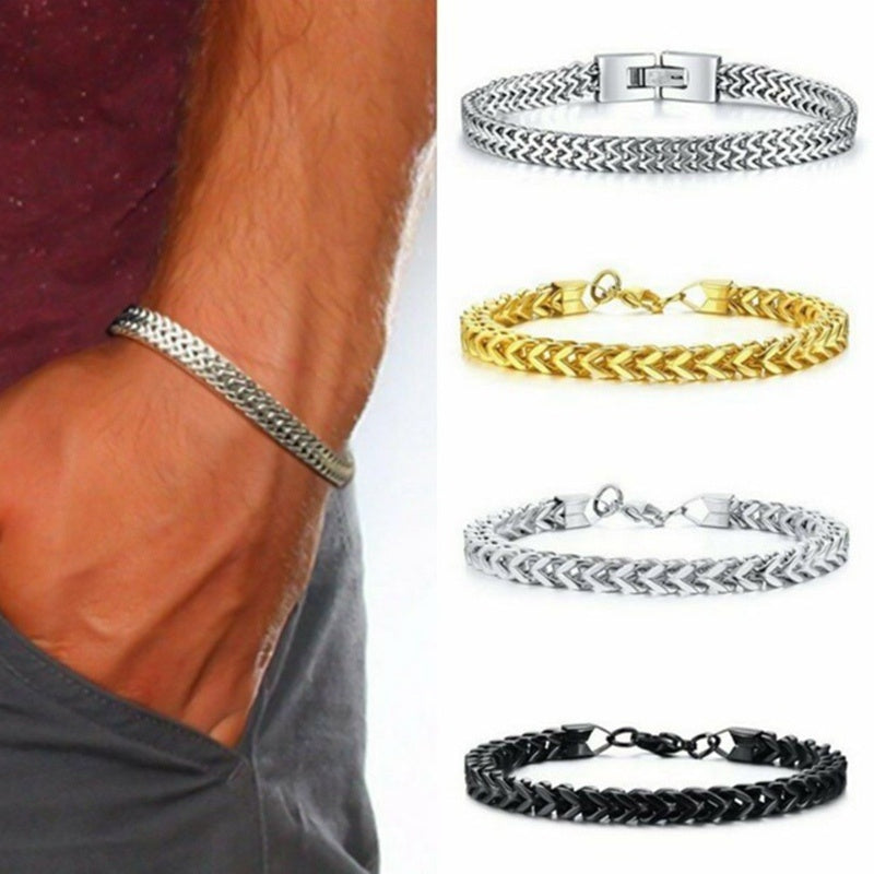 Stainless Steel Chain Bracelet for Men