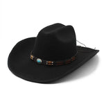 Woolen Hat Turquoise Belt Western Denim