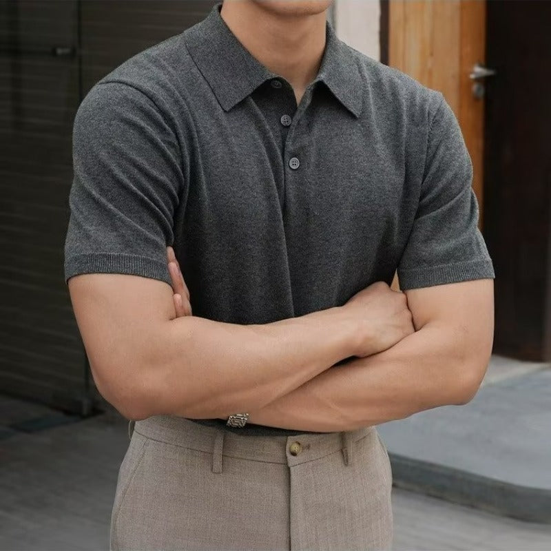 Men's Solid Polo T-Shirt