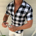Men's Plaid Zipper Shirt